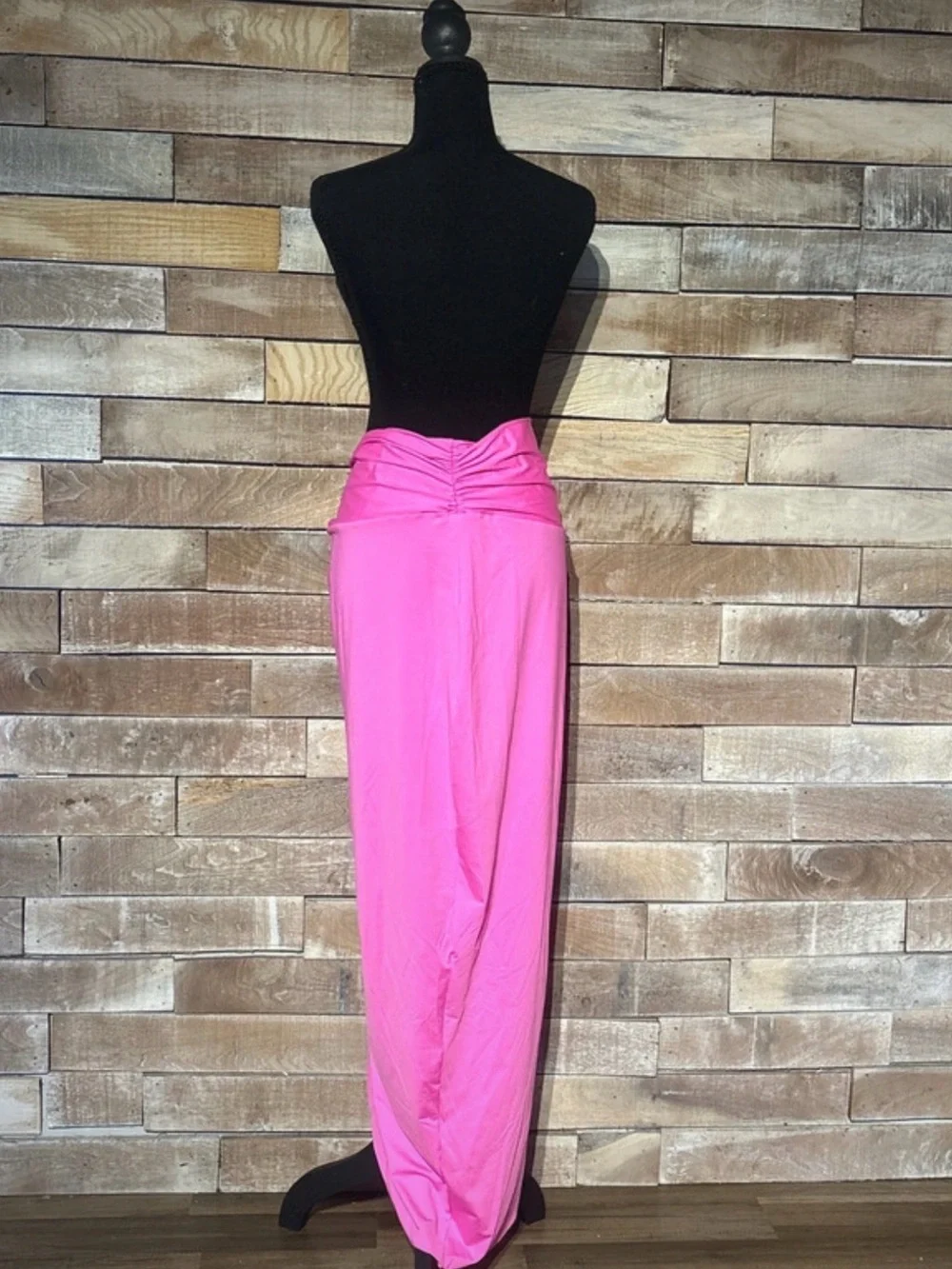 SKIMS NWT Taffy Pink Recycled Swim Sarong Skirt Wrap Twist Front Cover Up 2X